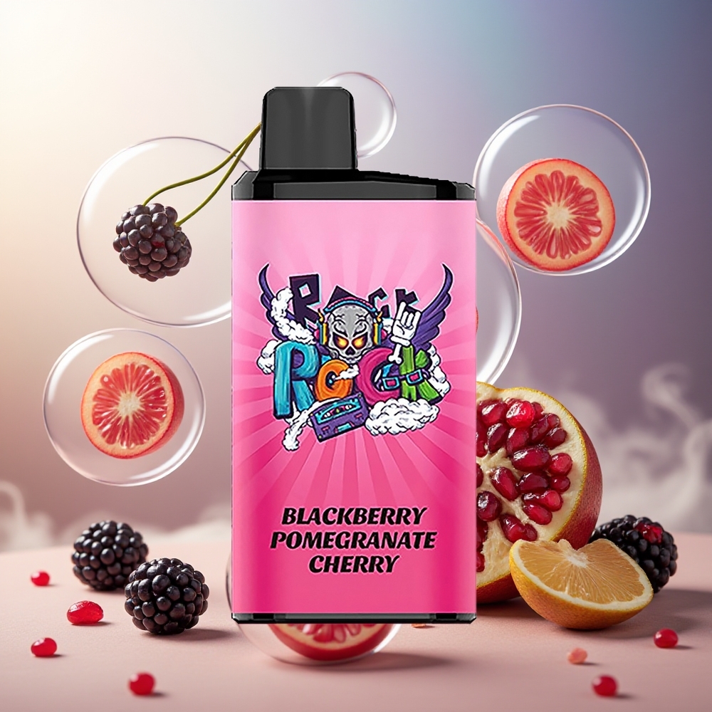 Partihandel Sverige IGET Bar Pro 10000 Puffs 2000 mAh Svartbär Granatäpple Körsbär