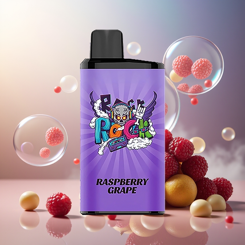 Partihandel Sverige IGET Bar Pro 10000 Puffs Engångs Vape Hallon Druva 2000mAh PC+ALU 93g