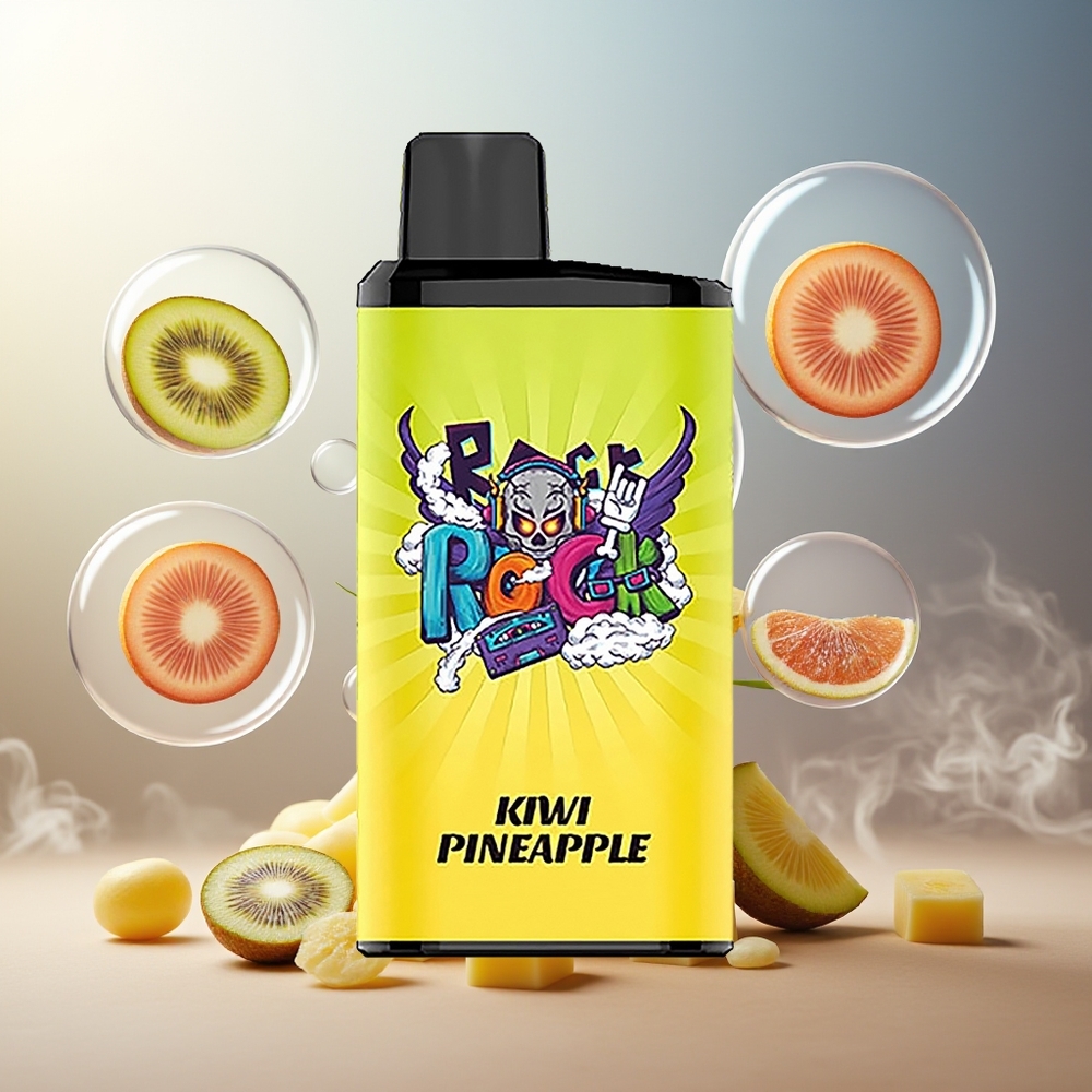 Partihandel Sverige IGET Bar Pro 10000 Puffs Engångs Vape Kiwi Ananas 2000 mAh 1.2 Ohm