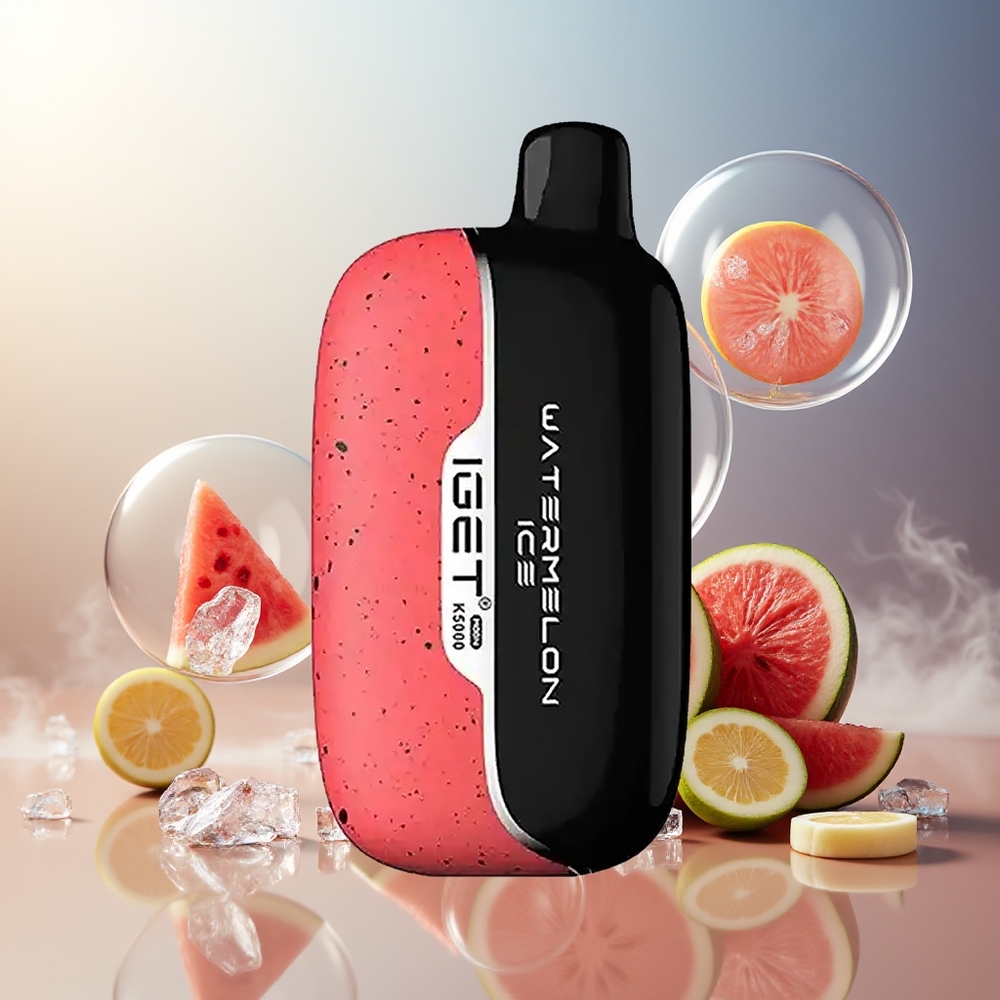 Partihandel Sverige IGET Moon K5000 5000 Puffar 81.5g Vattenmelon Is Disposable