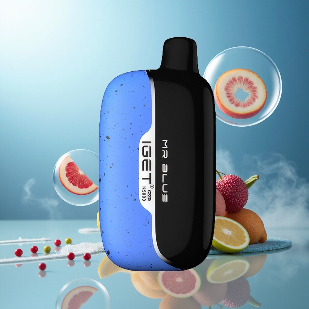Partihandel Sverige IGET Moon K5000 5000 Puffs 1.35 Ohm Mr Blå