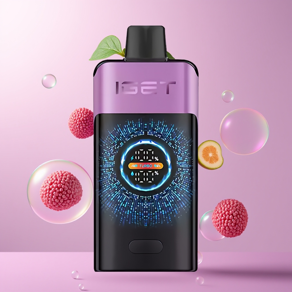 Partihandel Sverige IGET ONE 12000 Puffs Chupa Chups Druva Turbo Mode 9000 2700mAh