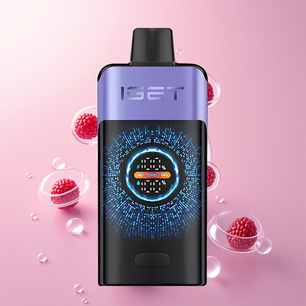 Partihandel Sverige IGET ONE 12000 Puffs Hallon Druva Is 2700 mAh Dual Mesh