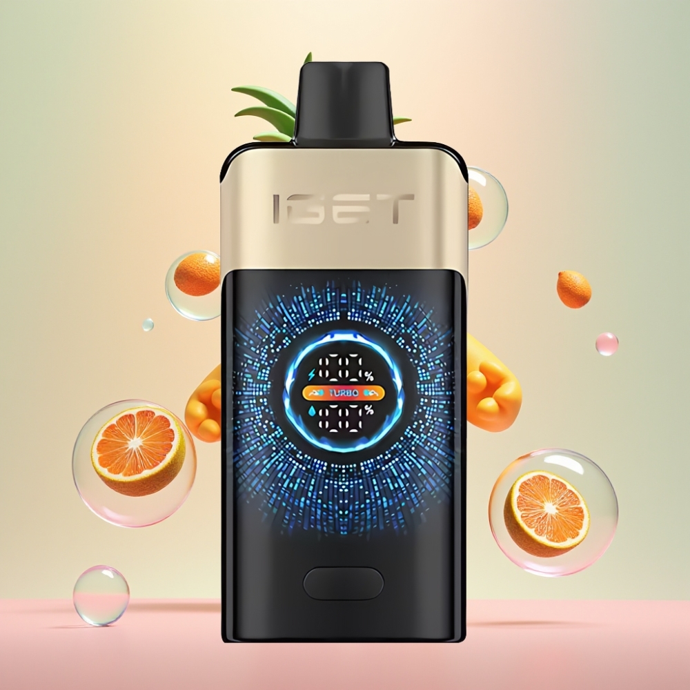 Partihandel Sverige IGET ONE 12000 Puffs Tropisk Orange Monster 2700mAh Curved Screen
