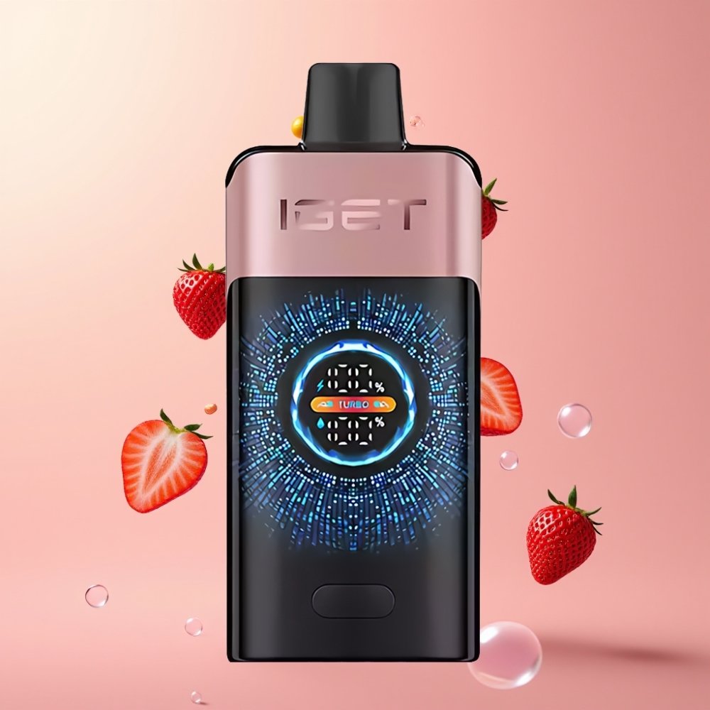 Partihandel Sverige IGET ONE 12000 Puffs Turbo 9000 Puffs Jordgubb 2700 mAh