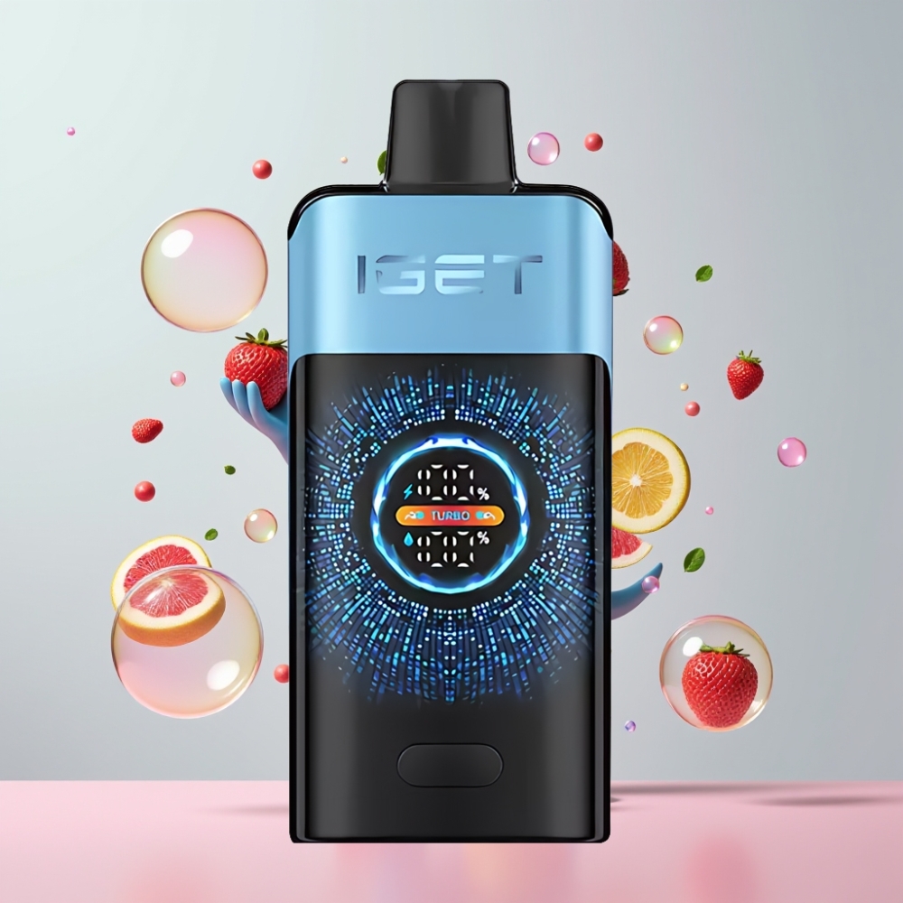 Partihandel Sverige IGET ONE 12000 Puffs Turbo Blå Monster 2700mAh Storskärm