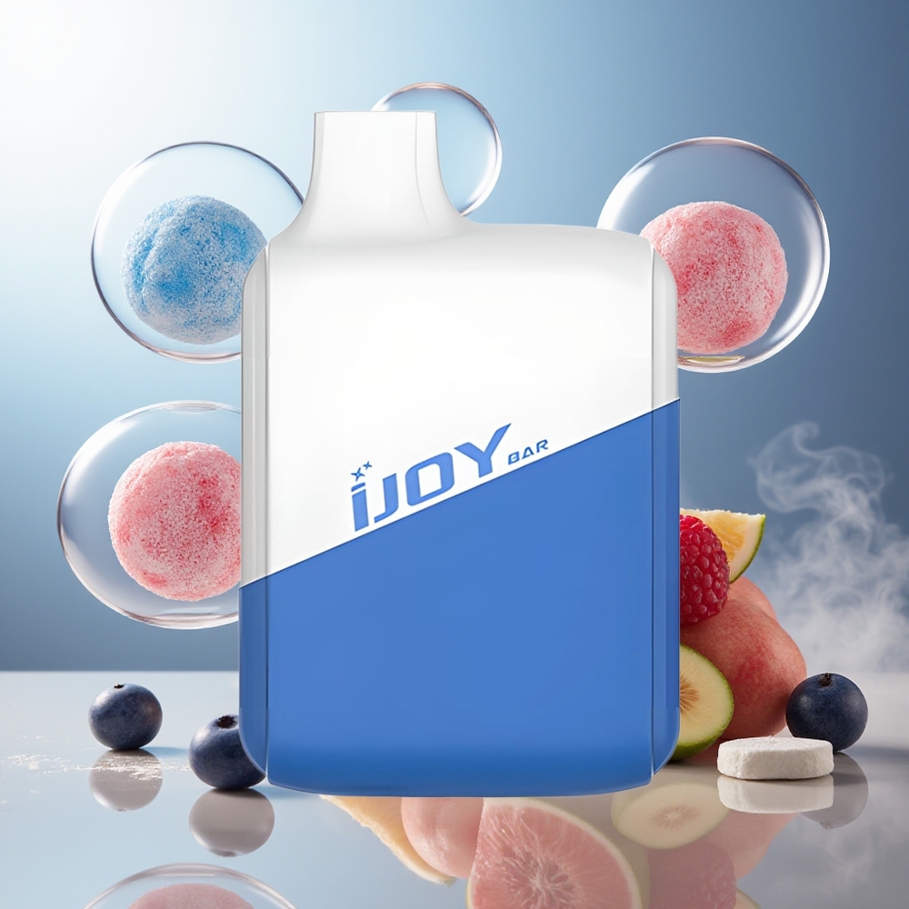 Partihandel Sverige IJOY Bar 1500 Puffs Engångs Vape Blå Hallon Is 500mAh