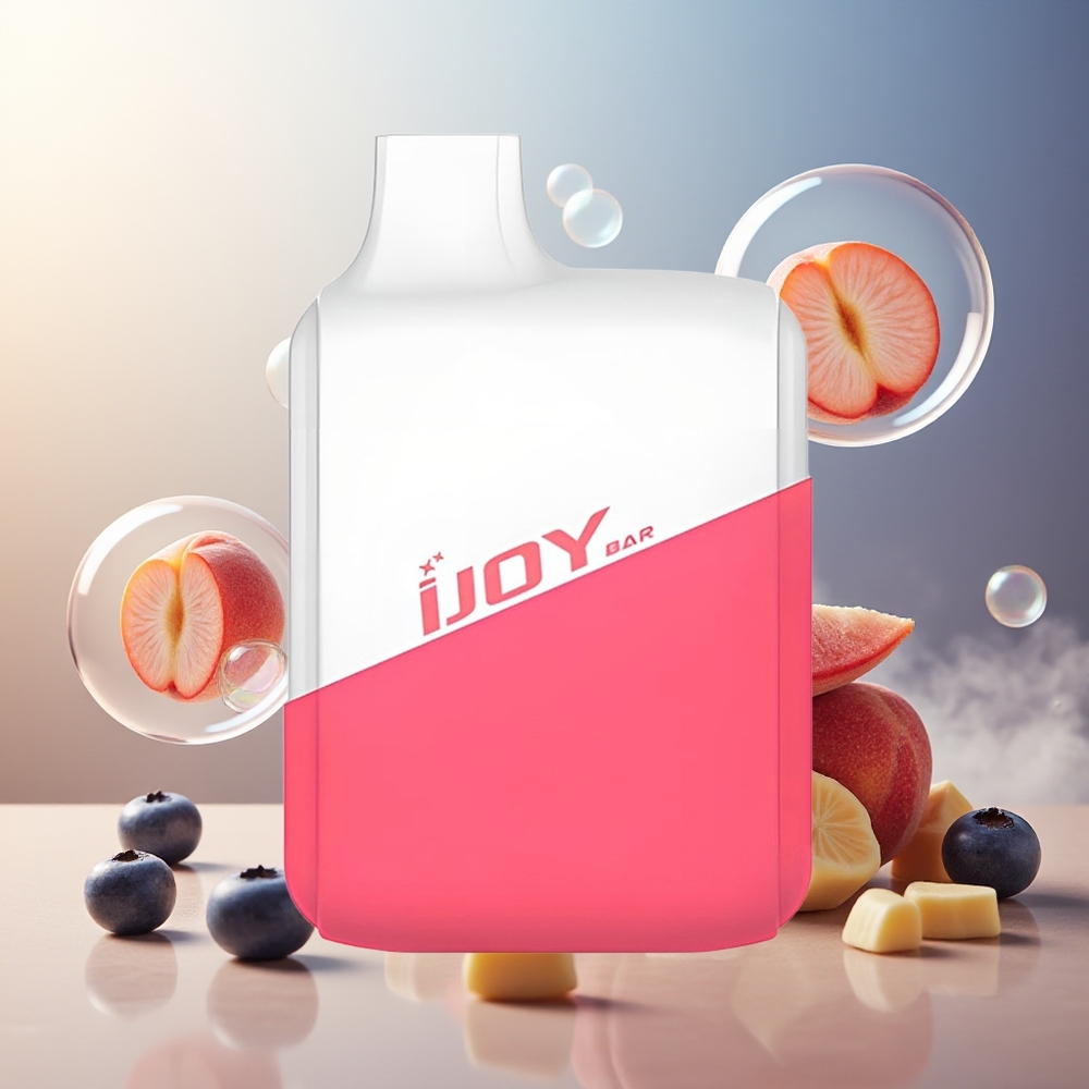 Partihandel Sverige IJOY Bar 1500 Puffs Engångs Vape Persika Blåbär 500mAh