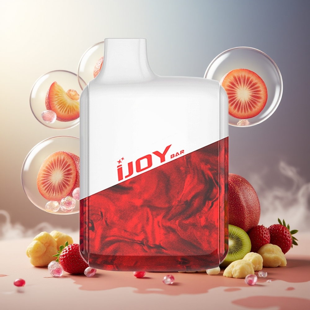 Partihandel Sverige IJOY Bar 600 Puffs Engångs Vape Jordgubb Kiwi Granatäpple 2ml 50mg