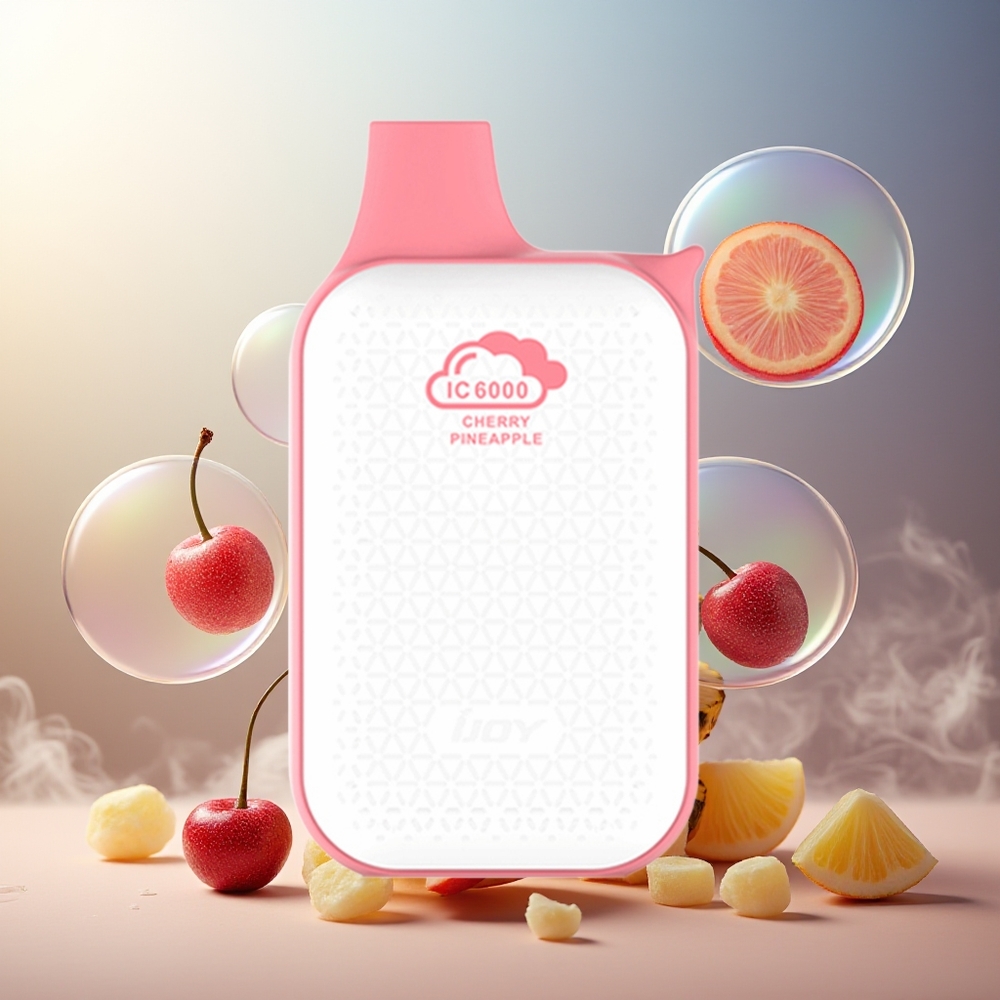 Partihandel Sverige IJOY Bar IC6000 Engångs Vape Körsbär Ananas 6000 Puffs 15ml
