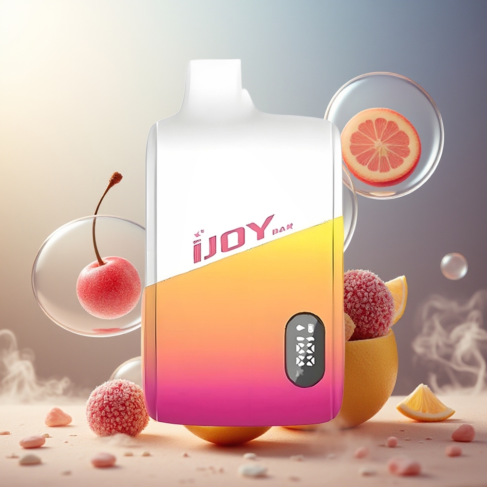 Partihandel Sverige IJOY Bar IC8000 Engångs Vape Körsbär Citron 8000 puffar 18ml 5%