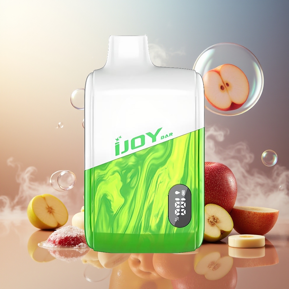 Partihandel Sverige IJOY Bar IC8000 Engångs Vape Äppeljuice 8000 Puffar 18ml 5%