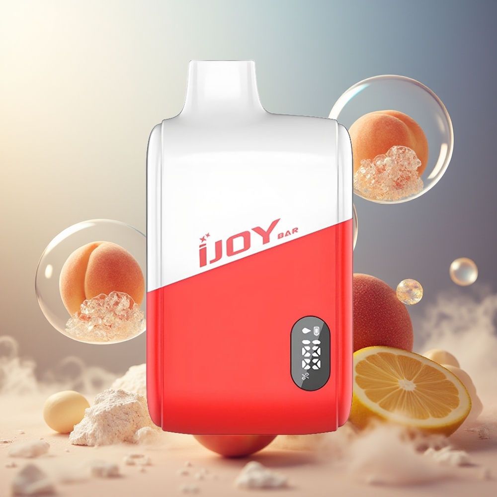 Partihandel Sverige IJOY Bar IC8000 Engångsvape Persika Citron 8000 Puffar 18ml