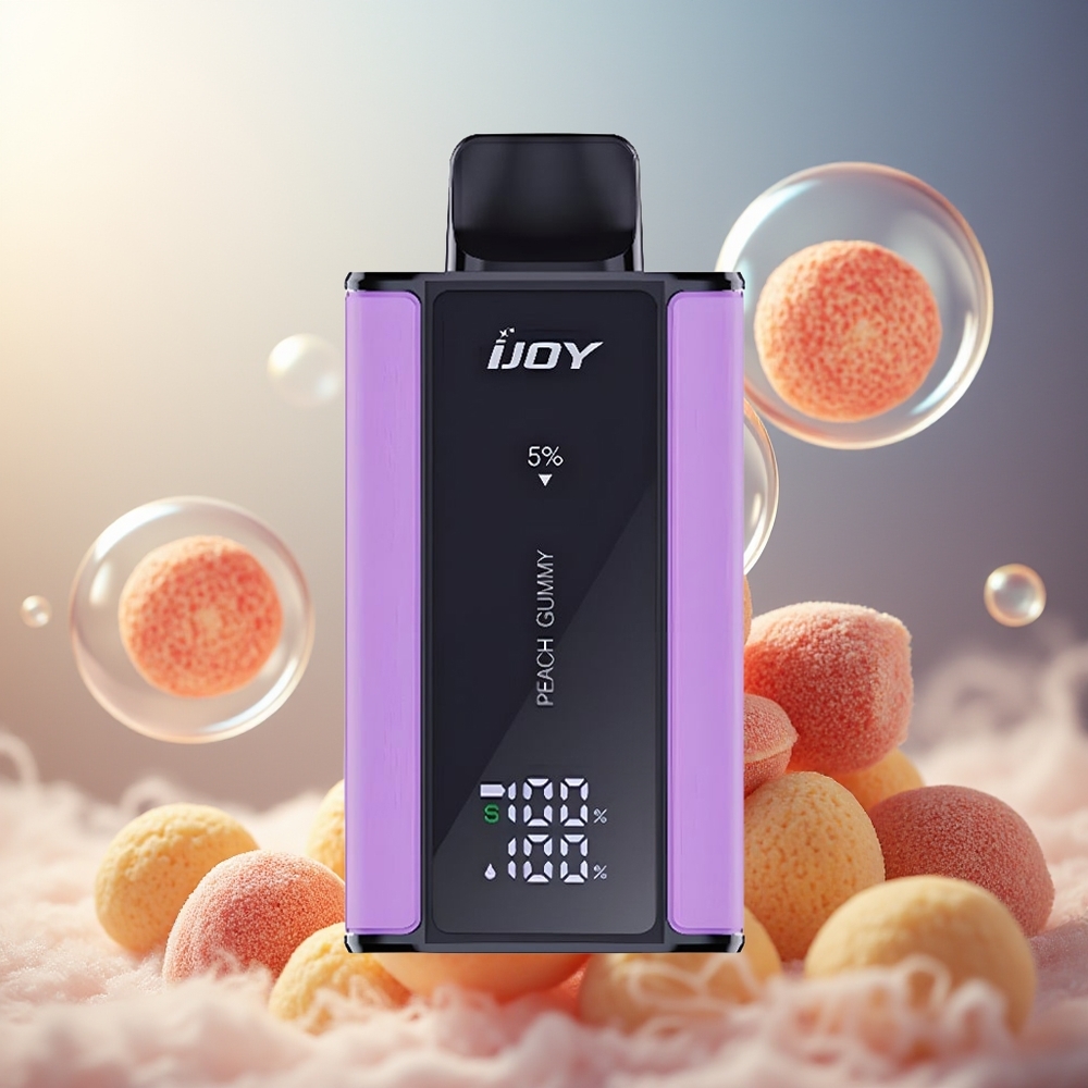 Partihandel Sverige IJOY Captain 10000 Puffar Justerbar Effekt Persika Godis