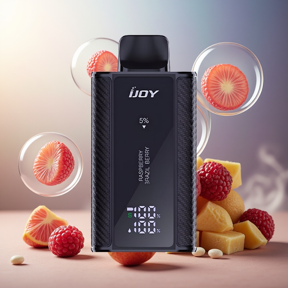 Partihandel Sverige IJOY Captain 10000 Puffs Hallon Brasiliansk Bär 650mAh 18ml 5%