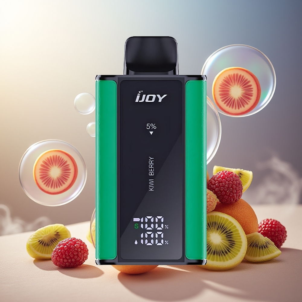 Partihandel Sverige IJOY Captain 10000 Puffs Justerbar Effekt Kiwi Bär
