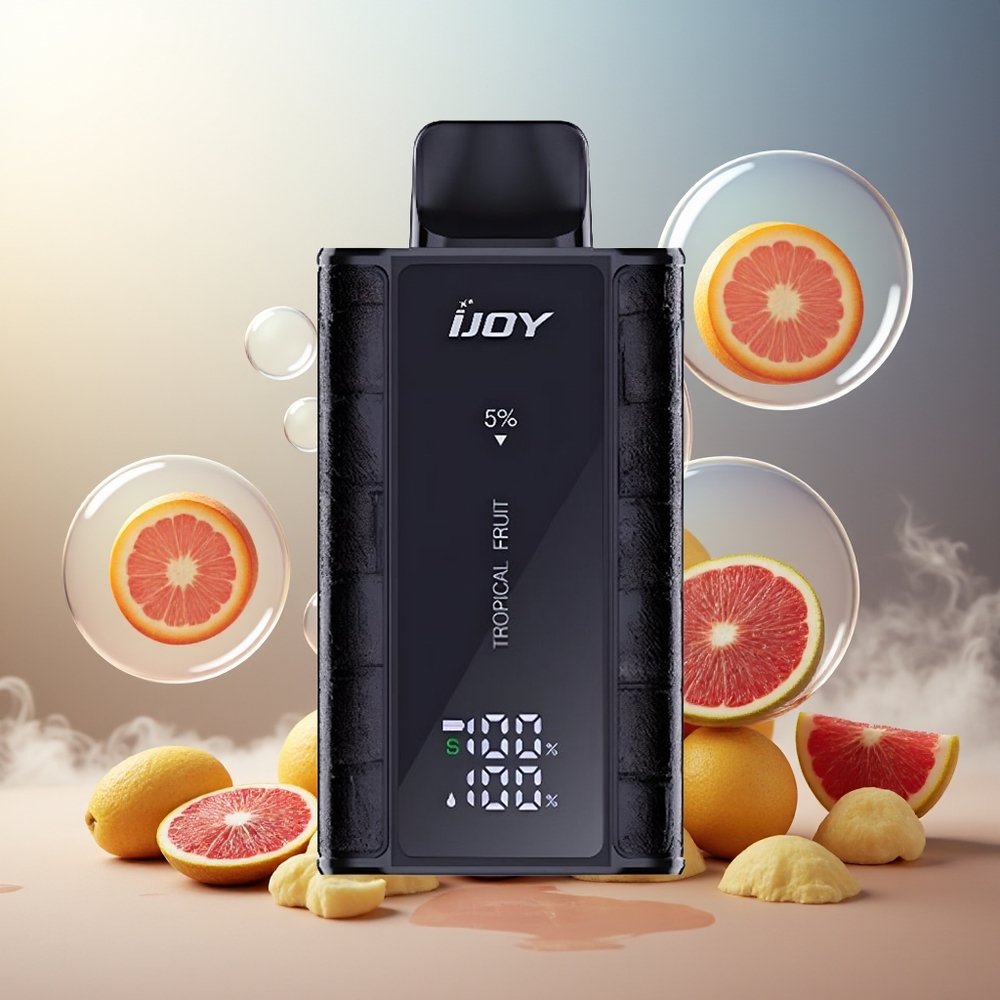 Partihandel Sverige IJOY Captain 10000 Puffs Tropisk Frukt 18ml 5% 650mAh