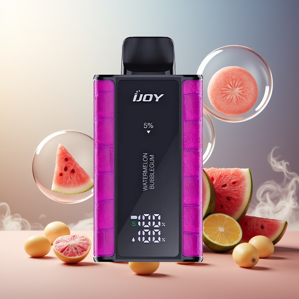 Partihandel Sverige IJOY Captain 10000 Puffs Vattenmelon Tuggummi 18ml 5%
