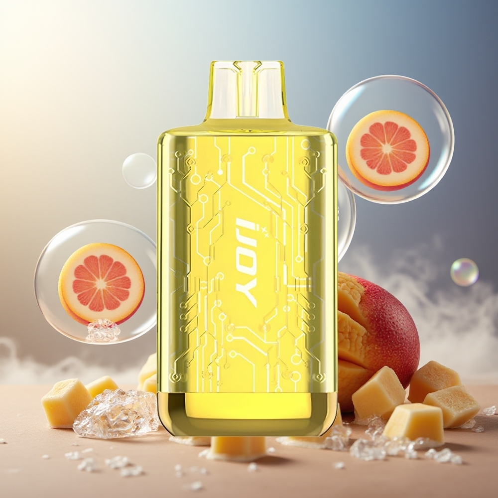 Partihandel Sverige IJOY CYBER 5000 Puffar 13ml Mango Is 1.0 Ohm