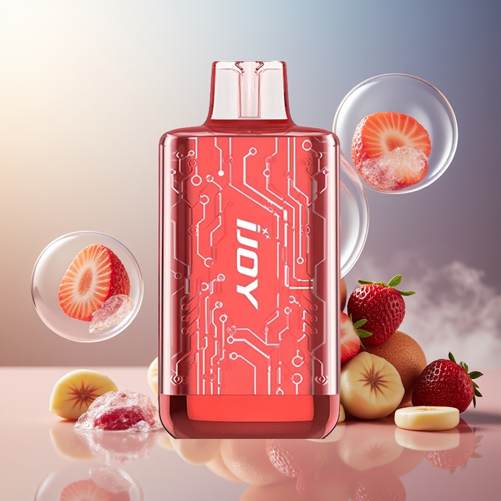 Partihandel Sverige IJOY CYBER 5000 Puffs Engångsvape Jordgubb Is 13ml 550mAh