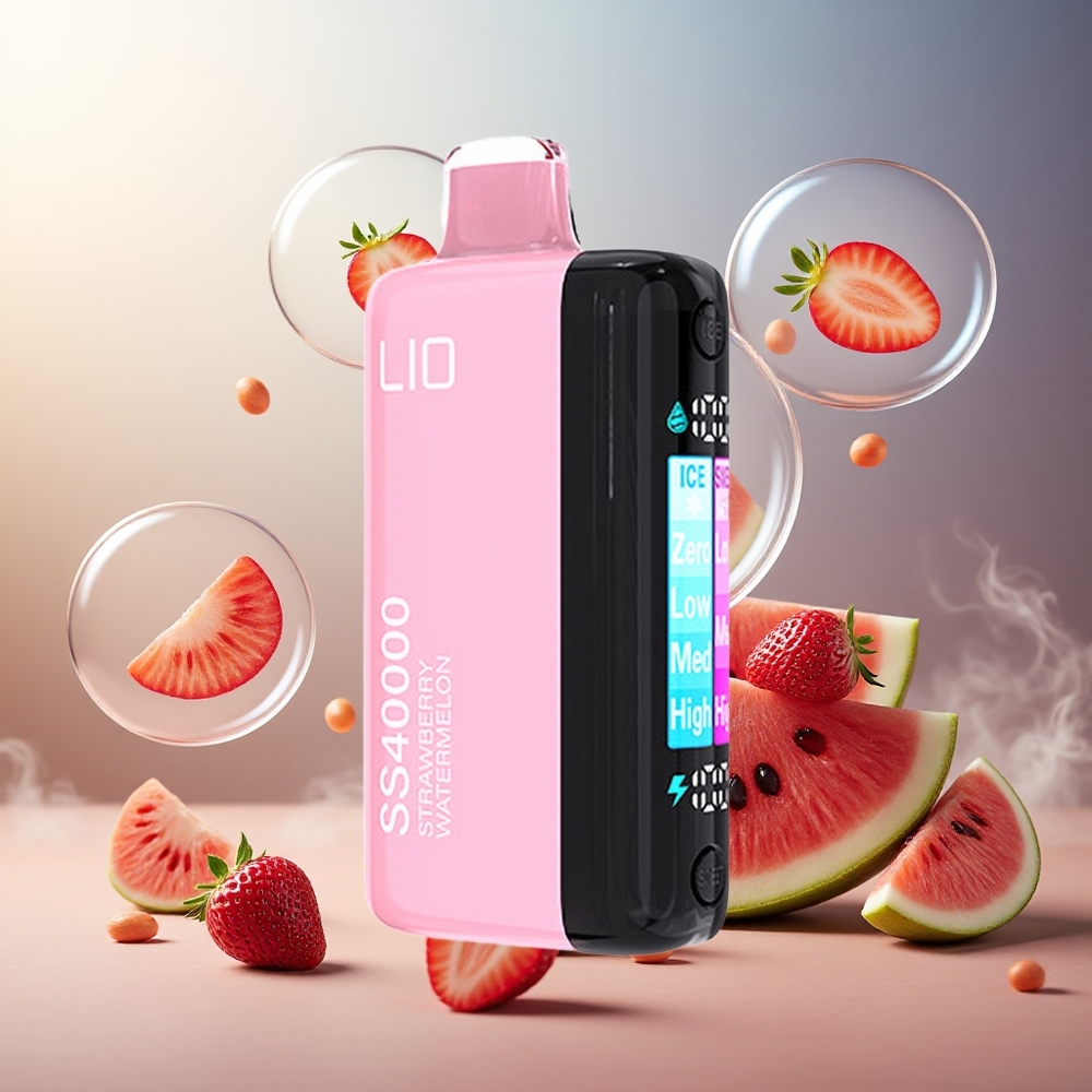 Partihandel Sverige IJOY LIO SS40000 Engångs Vape Jordgubb Vattenmelon 40000 puffar 22ML 1100mAh