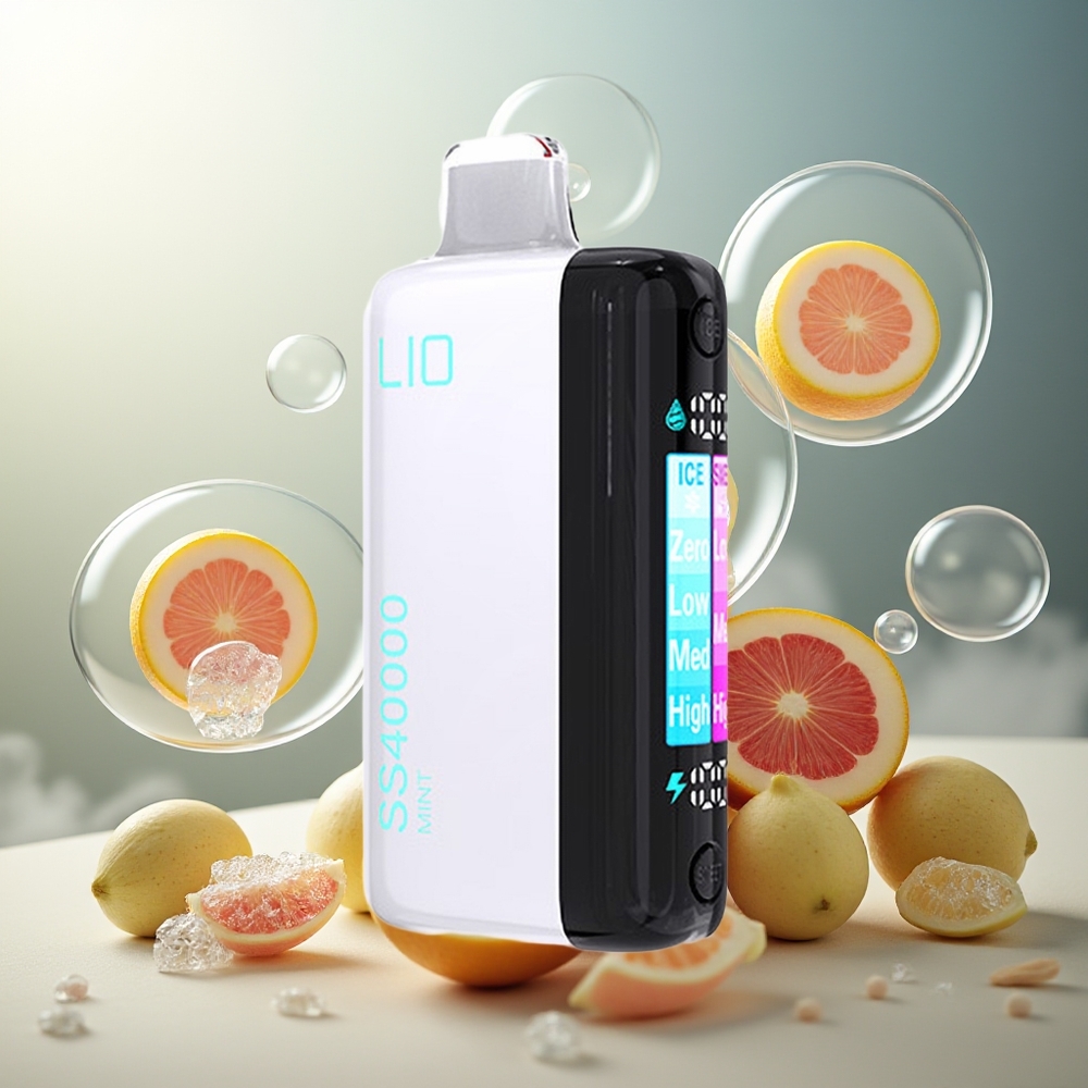 Partihandel Sverige IJOY LIO SS40000 Engångsvape Mynta 40000 Puffar 22ML 3 Munnar