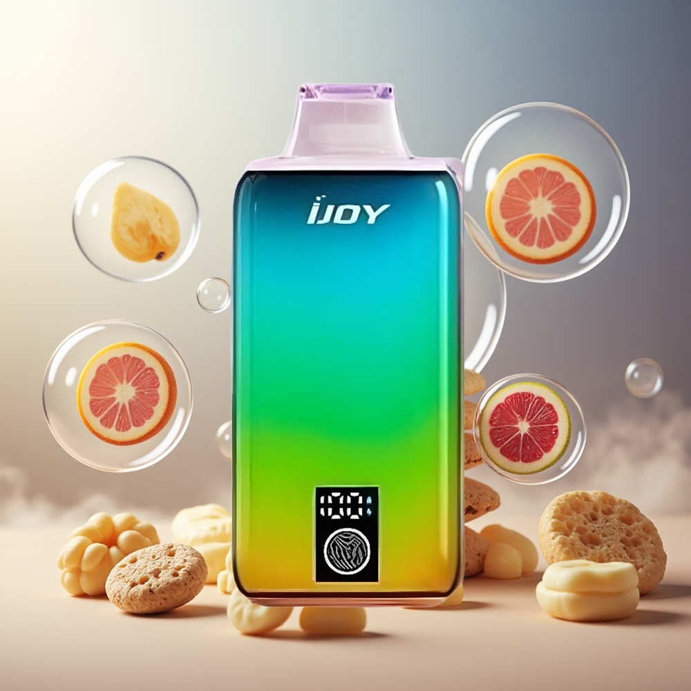 Partihandel Sverige IJOY LUNA 20000 Puffs Banankaka 20ML 900mAh TYPE-C