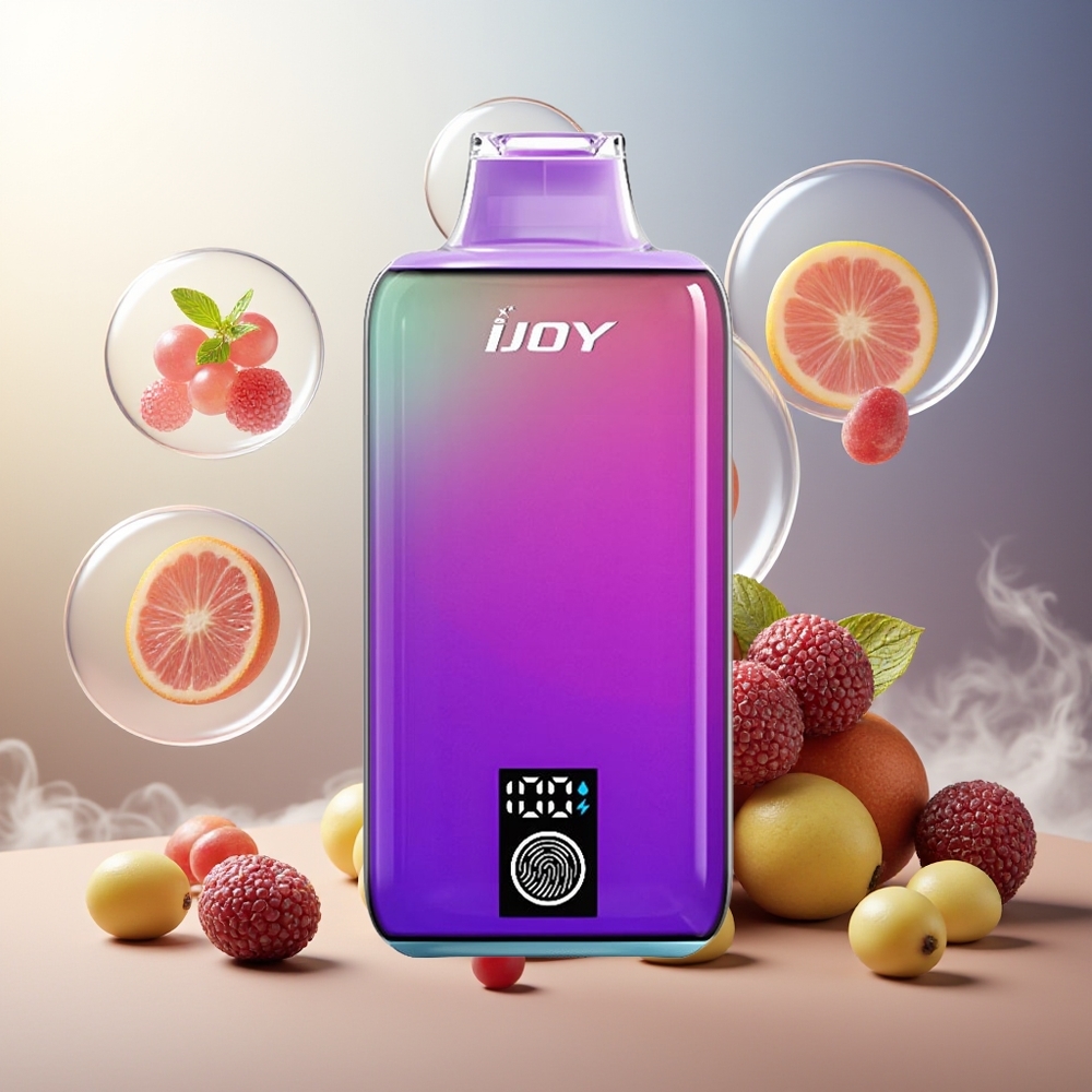 Partihandel Sverige IJOY LUNA 20000 Puffs Engångs Vape Druva Mynta 20ML 900mAh Typ-C