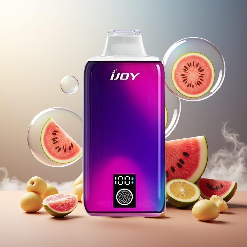 Partihandel Sverige IJOY LUNA 20000 Puffs Vattenmelon Justerbar Luftflöde 30W TYPE-C
