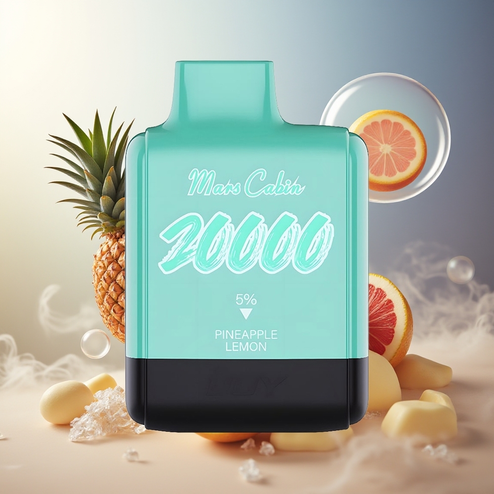 Partihandel Sverige IJOY Mars Cabin 20000 Puffs Engångs Vape Ananas Citron 20ML 50mg
