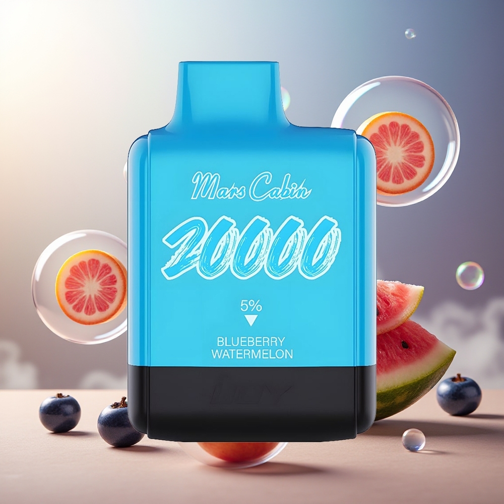 Partihandel Sverige IJOY Mars Cabin 20000 Puffs Engångs Vape Blåbär Vattenmelon 20ML 50mg TYPE-C