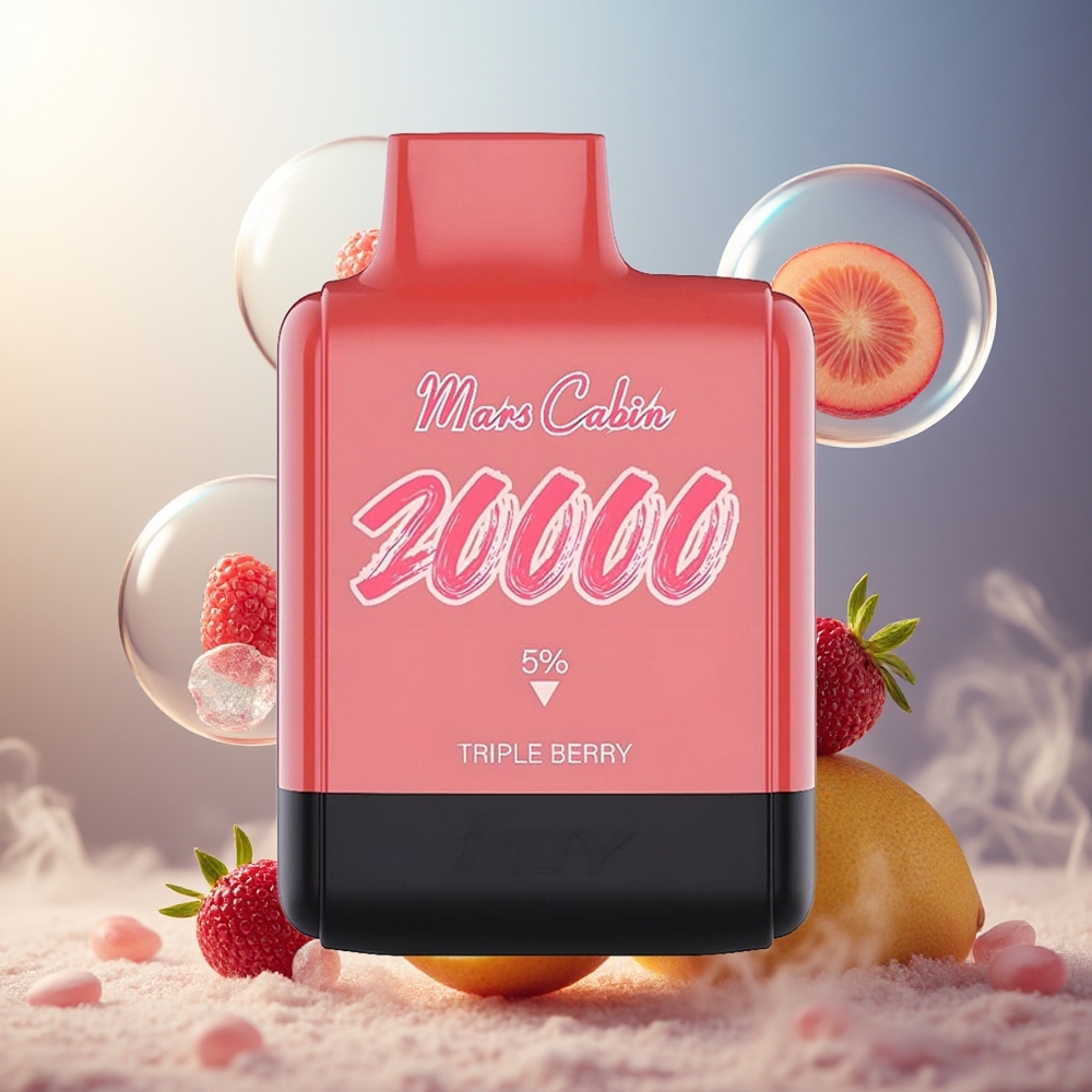 Partihandel Sverige IJOY Mars Cabin 20000 Puffs Engångsvape Trippelbär 0.5 Ohm Dual Mesh