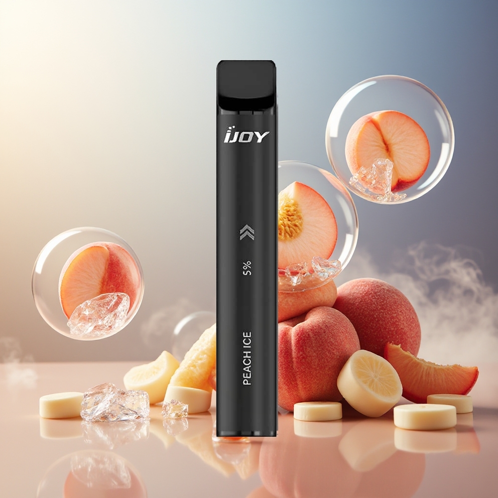 Partihandel Sverige IJOY Mars Cabin 6000 Puffs Engångs Vape Svart 1000mAh Typ-C