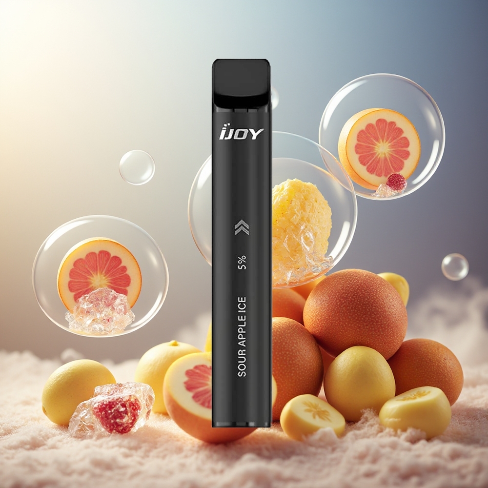 Partihandel Sverige IJOY Mars Cabin 6000 Puffs Engångs Vape Svart 1000mAh Typ-C