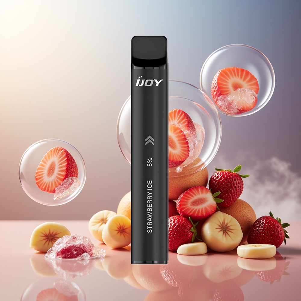 Partihandel Sverige IJOY Mars Cabin 6000 Puffs Engångs Vape Svart 1000mAh Typ-C