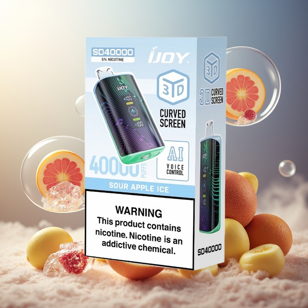 Partihandel Sverige IJOY SD 40000 Puffs 20ML 5% Sursött Äpple Is