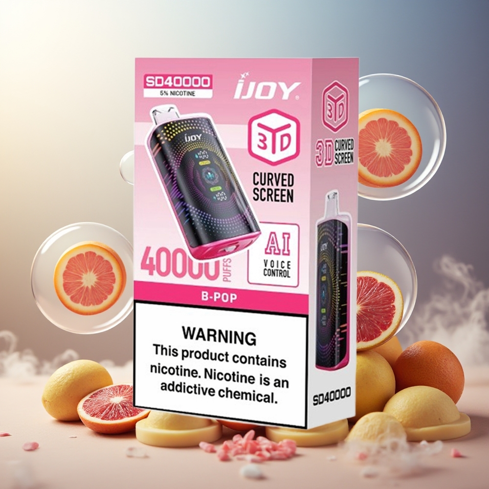 Partihandel Sverige IJOY SD 40000 Puffs B Pop 20ML 5% Nikotin Typ-C 750mAh