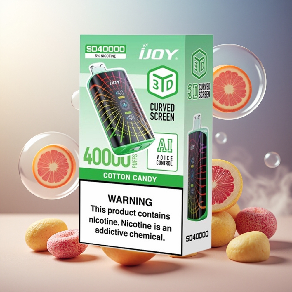 Partihandel Sverige IJOY SD 40000 Puffs Bomullsgodis 20ML 5% Nikotin 750mAh