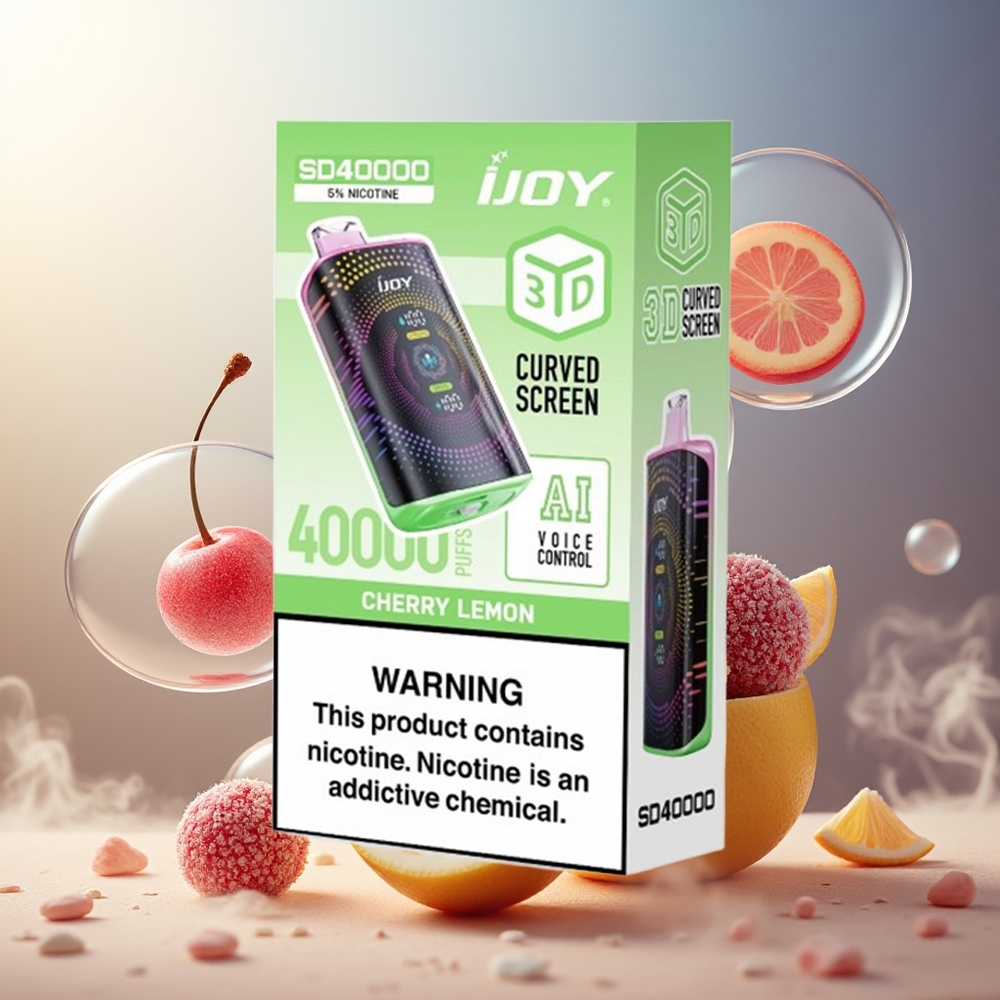 Partihandel Sverige IJOY SD 40000 Puffs Dual Mesh Coil 20ML Körsbär Citron