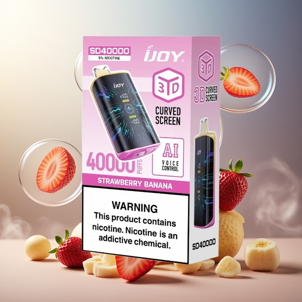 Partihandel Sverige IJOY SD 40000 Puffs Jordgubb Banan 20ML 5% Nicotin
