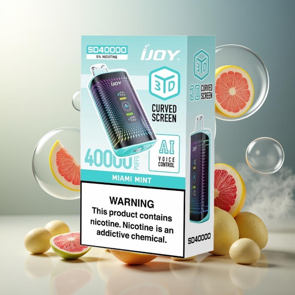 Partihandel Sverige IJOY SD 40000 Puffs Justerbar Effekt Miami Mynta