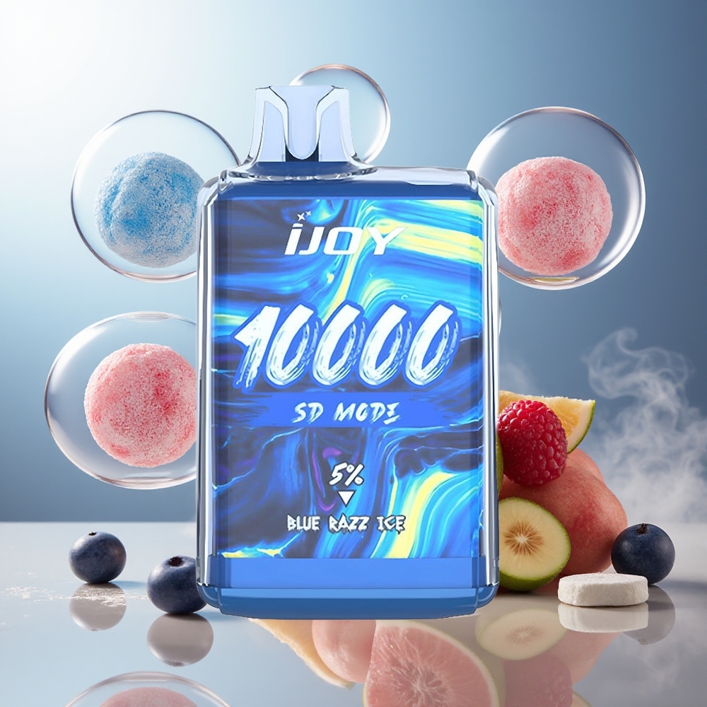 Partihandel Sverige IJOY SD10000 Blå Hallon Is 20ml 5%