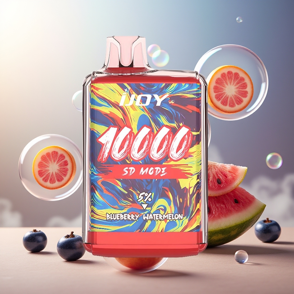 Partihandel Sverige IJOY SD10000 Engångs Vape Blåbär Vattenmelon 20ml 5% 10000 puffar