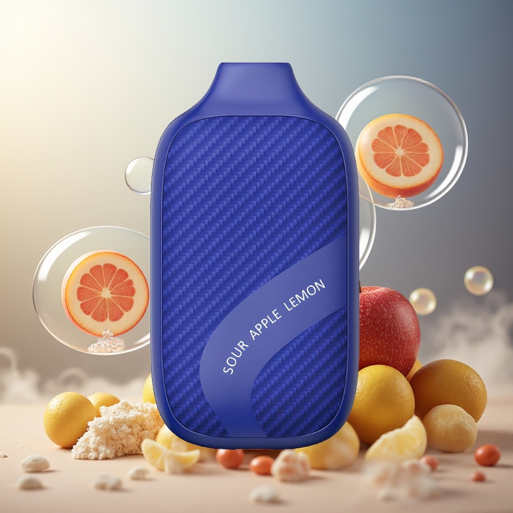 Partihandel Sverige IJOY Stone 4000 Puffs Engångs Vape Sur Äpple Citron 10ml 1000mAh