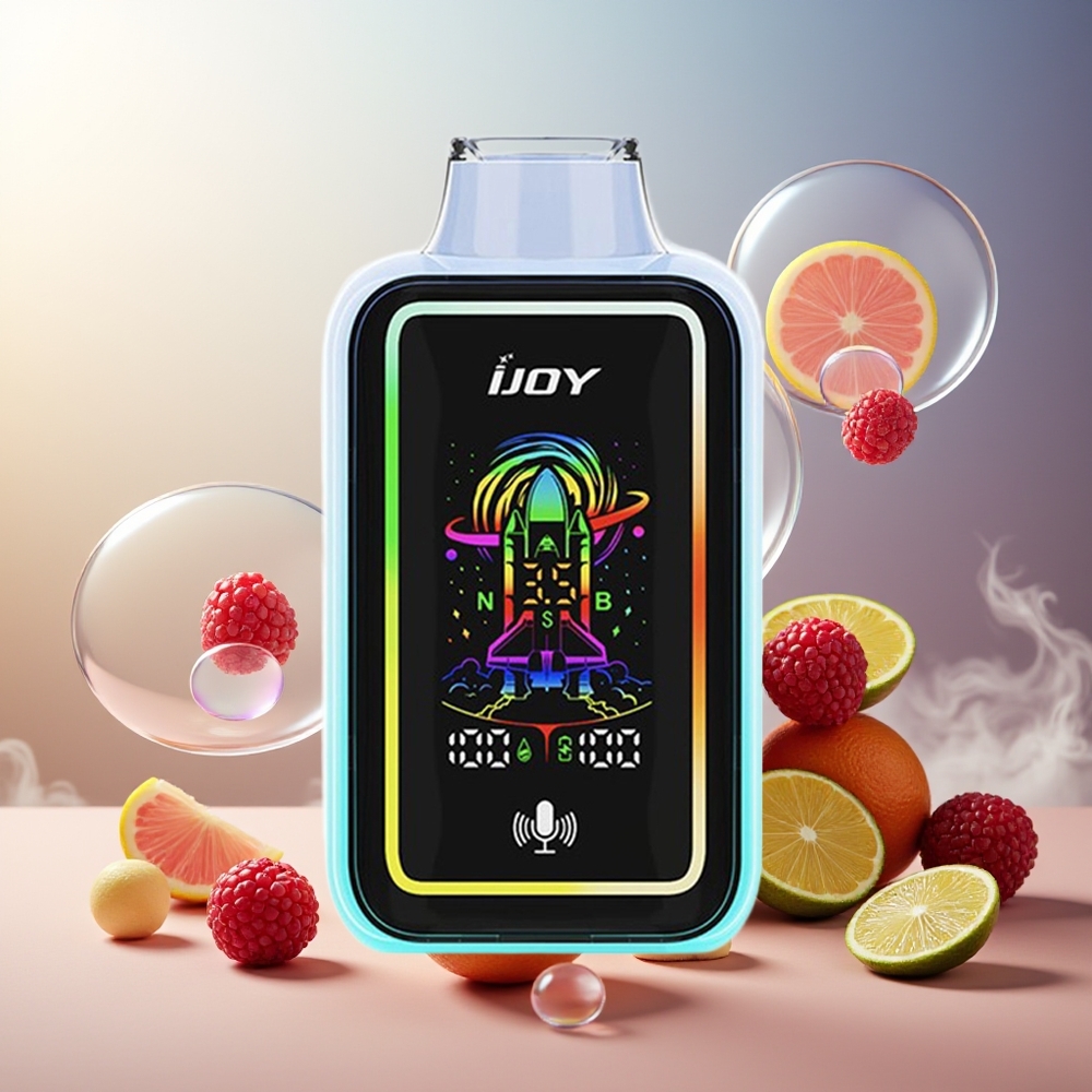 Partihandel Sverige IJOY URANUS 25000 Puffs 20ML Hallon Limead Justerbar Luftflöde