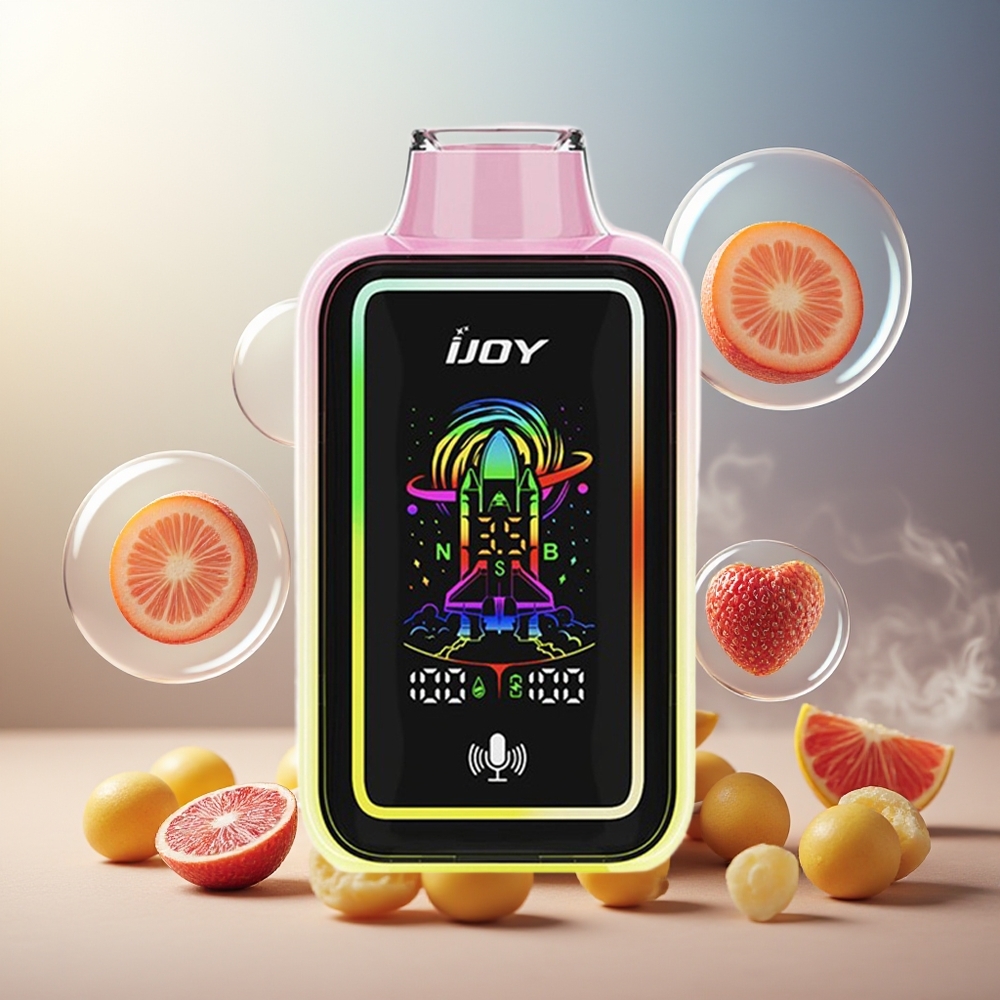 Partihandel Sverige IJOY URANUS 25000 Puffs Dragon JordgubbBanan 850mAh Typ-C