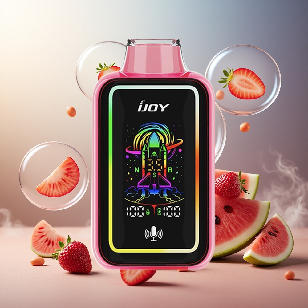 Partihandel Sverige IJOY URANUS 25000 Puffs Jordgubb Vattenmelon 850mAh 20ML