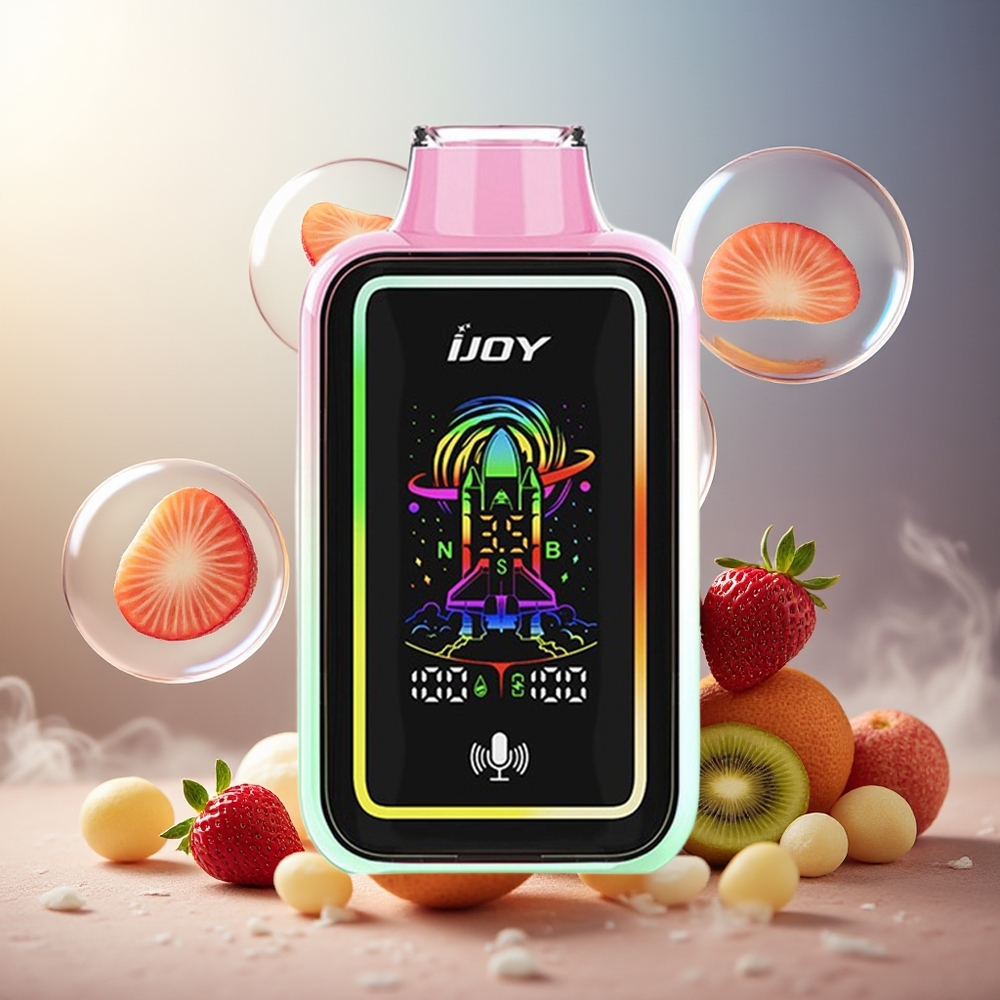 Partihandel Sverige IJOY URANUS 25000 Puffs Jordgubbe Kiwi 20ML 850mAh