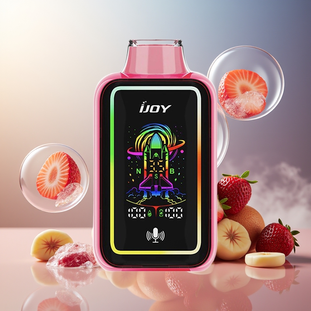 Partihandel Sverige IJOY URANUS 25000 Puffs Jordgubbsis Adjustable Airflow 20ML
