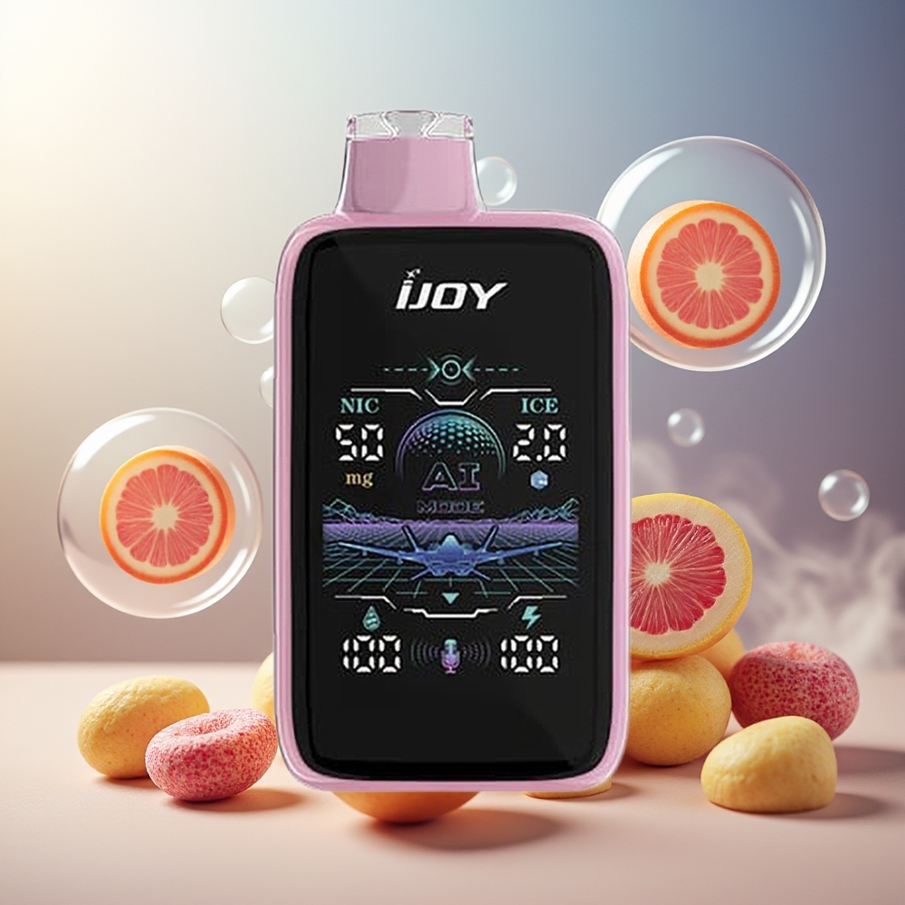 Partihandel Sverige IJOY Uranus Mate 40000 Puffs Godispinne ICE1 TYPE-C 20ML
